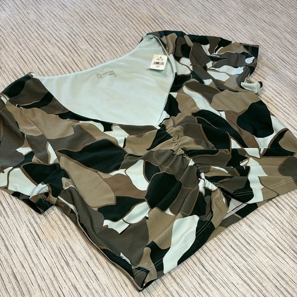 NWT Offline Aerie Real Me Ruched Athletic Top - Picture 9 of 11